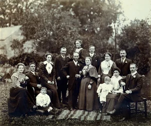 Wedding group, Trowbridge, Wiltshire, England, c.1900